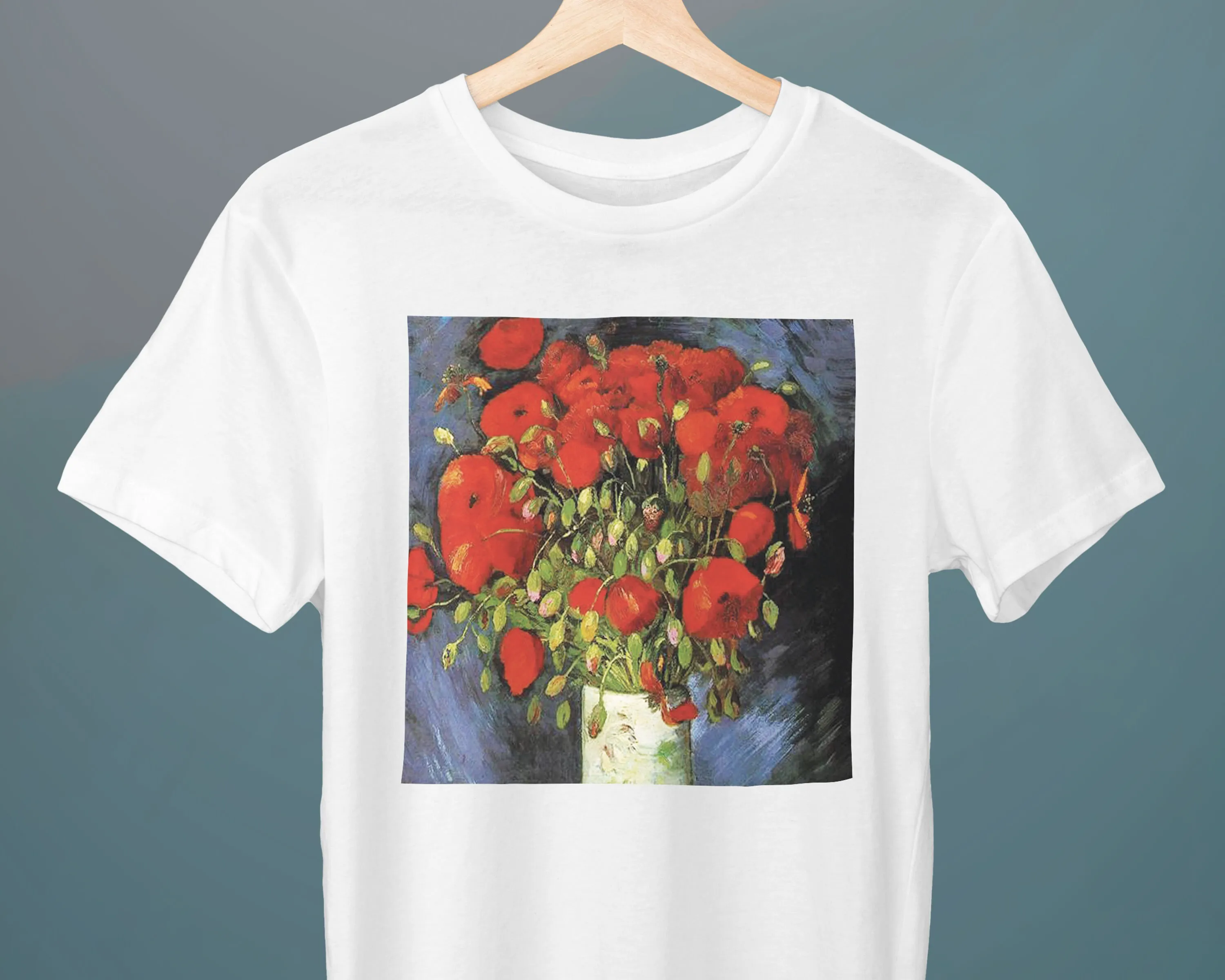 Vaso Con Papillon Rosso Vincent Van Gogh Pittura Unisex