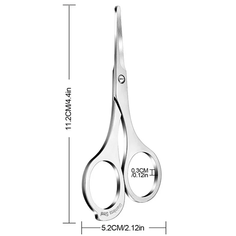 1Pc Nose Scissors Beauty Products Makeup Tool Hair Remover Nail Cuticle Round Tip Scissors Safe Health Nose Hair Scissors 6