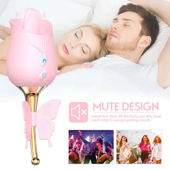 Vibrator For Women Rose Tongue Filler Sexulaes Electric Silicone Lady Masturbation Sex Toys For Women For Adults 18 2022 New 6