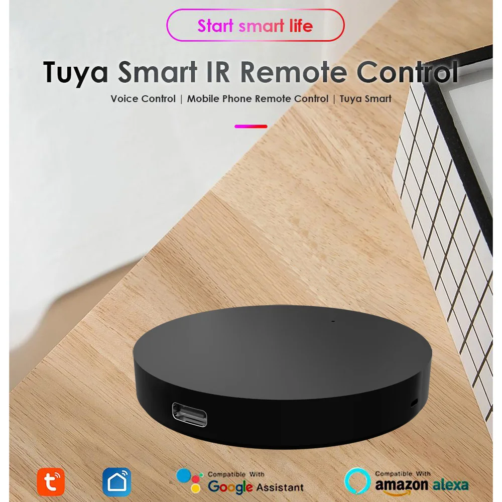Tuya IR Smart Remote Control Smart WiFi Universal Home Gadgets Control For TV DVD AUD Alexa Google Home Life smart ir remote control bluetooth voice remote control smart universal remote control wireless remote controller