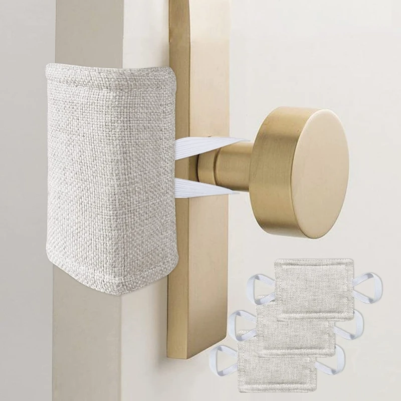 3pcs Noise Reducing Door Silencers Elastic Band Cushion For Toddler Safety and Light Sleeper Easy Installation A2UB