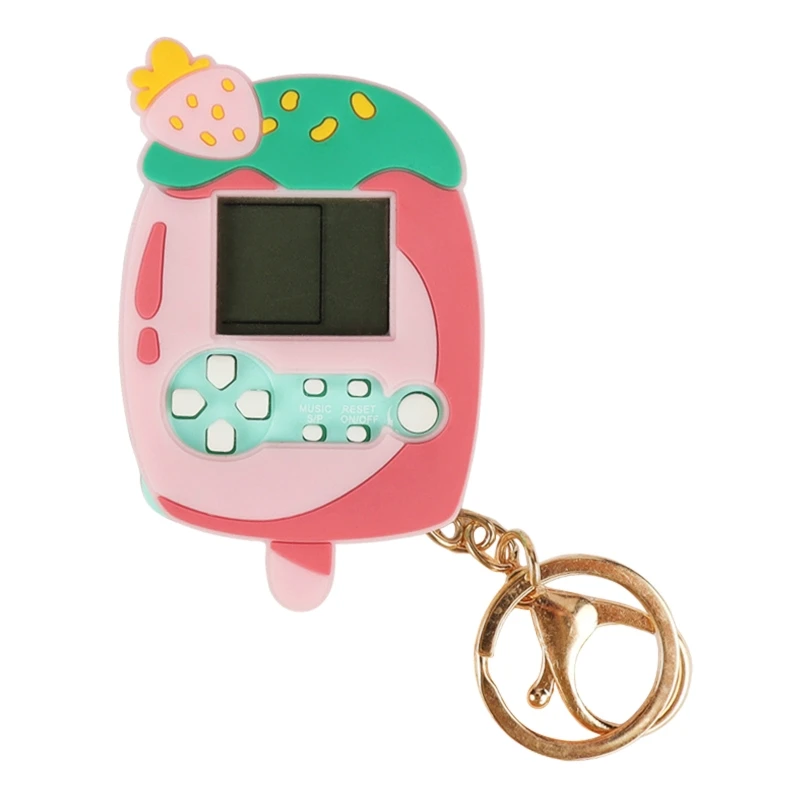 Fidget Keychian 전기 핸드 헬드 게임 콘솔, 비디오 게임 핸들 성인 선물