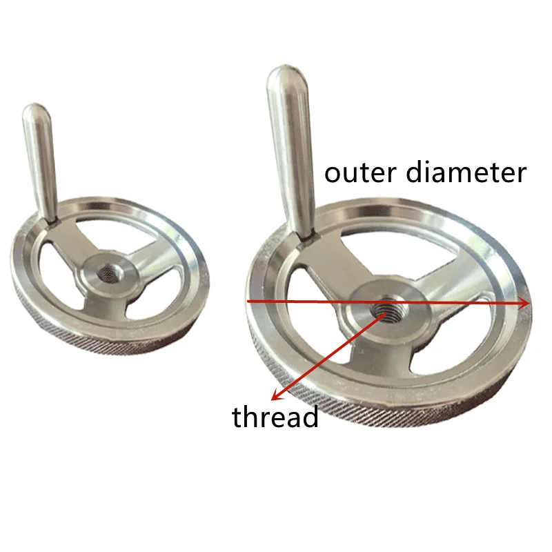 Machine Hand Wheel Aluminum Alloy Hand Wheel 80mm OD - Choose Aperture ...