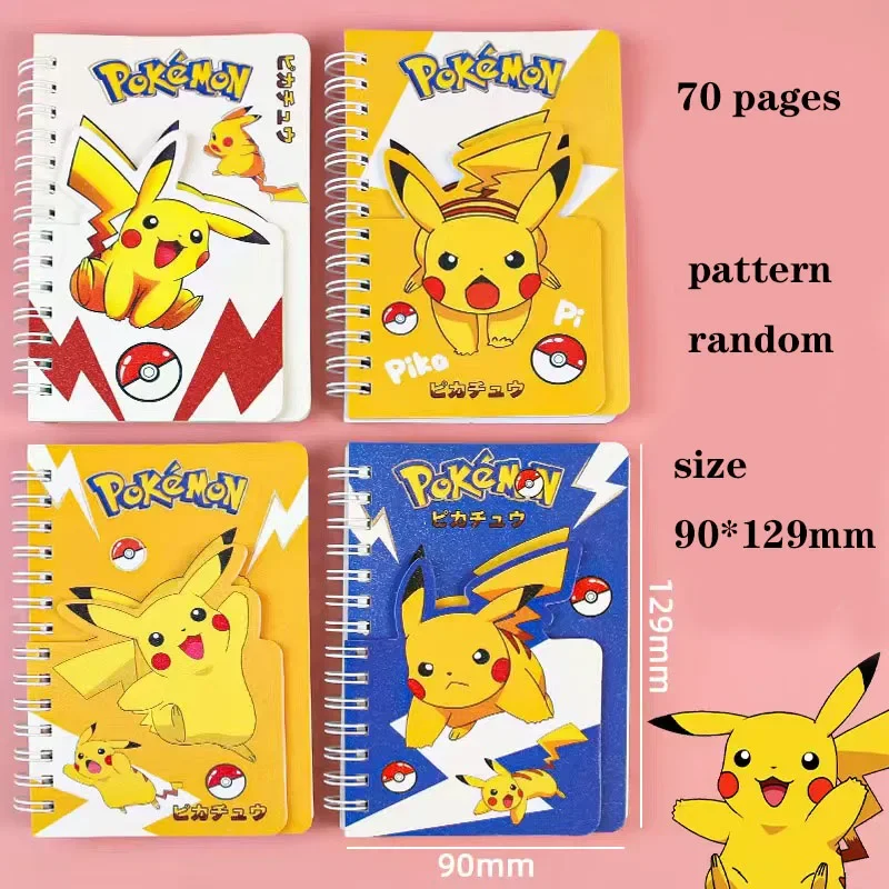 Pokemon Notebook Student Homework Book Picchu Animation Pattern Record Book  32K Student Notebook Car Thread Book Children's Gift - AliExpress