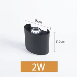 Waterproof High - Brightness LED Wall Lamp for Indoor and Outdoor Garden Decoration (2W)