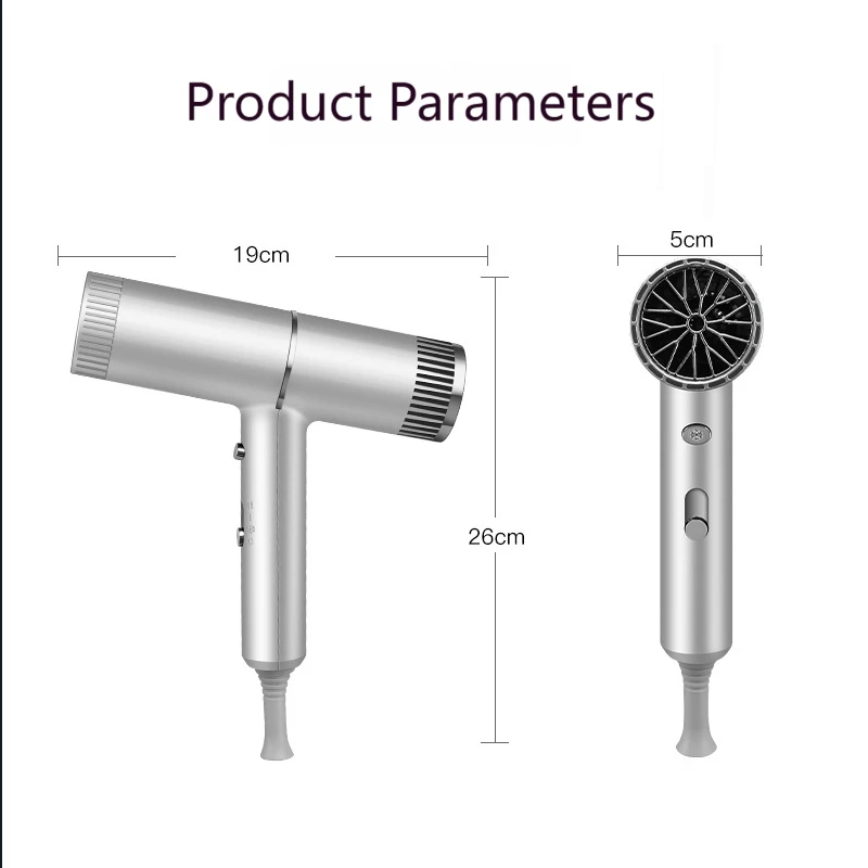 New Concept Hair Dryer Professional Quick Drying Low Noise Dryer Blue Light Negative Ion Hair Care Personal Care Products hair dryer