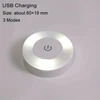 1pc Touch Light Led Tap Light, 3 Colors Adjustable Closet Light, Portable Wireless Under Cabinet Lights, Dimmable Lights For Bed 3