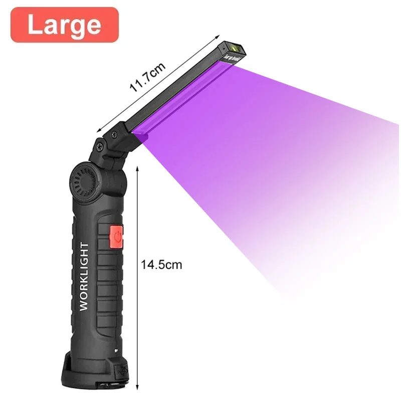 Compact 395nm UV Flashlight for Pet Stain Detection and Anti-Counterfeiting
