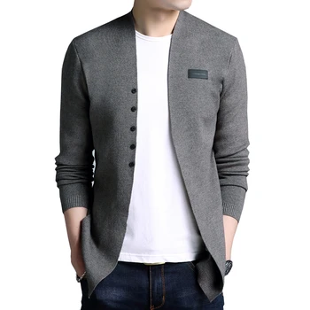 BROWON 브랜드 스웨터 남성용 최신 패션 재킷, 가을 니트 스웨터, 브레스트 슬림핏 스웨터, 겨울 스웨터