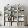 Double Row Bookshelf Multi-layer ，Wardrobe Debris Rack Easy Assembly Bookcase Multi-layer High-capacity Furniture Book Shelves 3