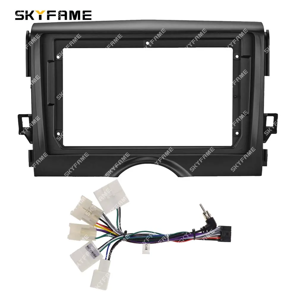 skyfame moldura do carro fascia adaptador canbus caixa decodificador para toyota reiz mark android rádio traço montagem painel kit