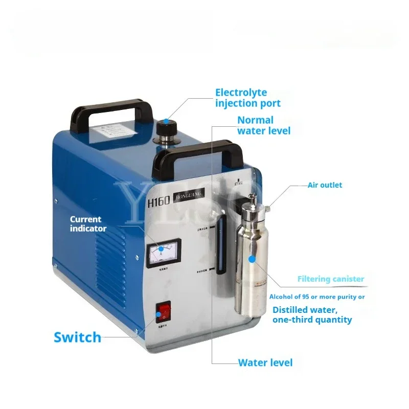 95L/H H180 Acrylic Flame Polisher Machine 600W Electric Oxygen Hydrogen Polishing grinding machine HHO Generator 220V/110V