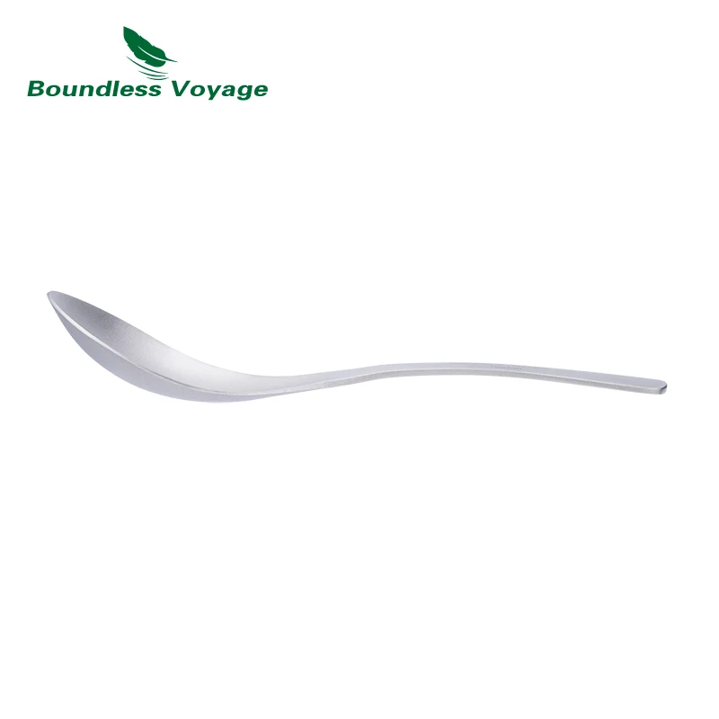 Titanium Soup Spoon Meal Rice Ladle Outdoor Household Ti Tableware