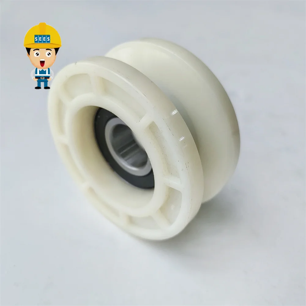 SEES 10pcs 80*35*6204 Escalator Step Roller OD=80mm W=35mm Bearing 6204 Lift Spare Parts