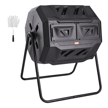 Dual Chamber Compost Tumbler Bin 1