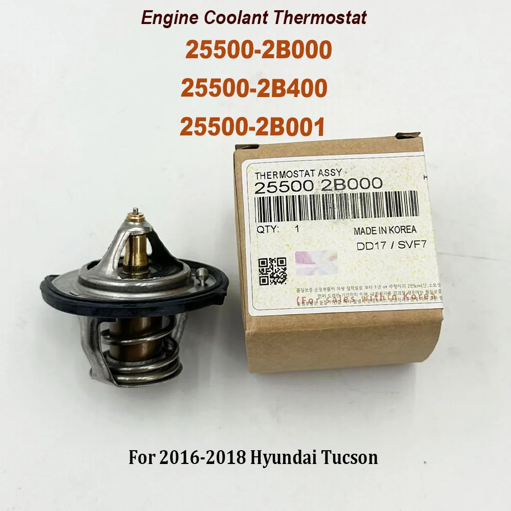 

25500-2B000 термостат охлаждающей жидкости двигателя 255002B000 255002B400 255002B001 25500-2B400 для 2018-2020 H-yundai Kona K-ia Cerato Forte