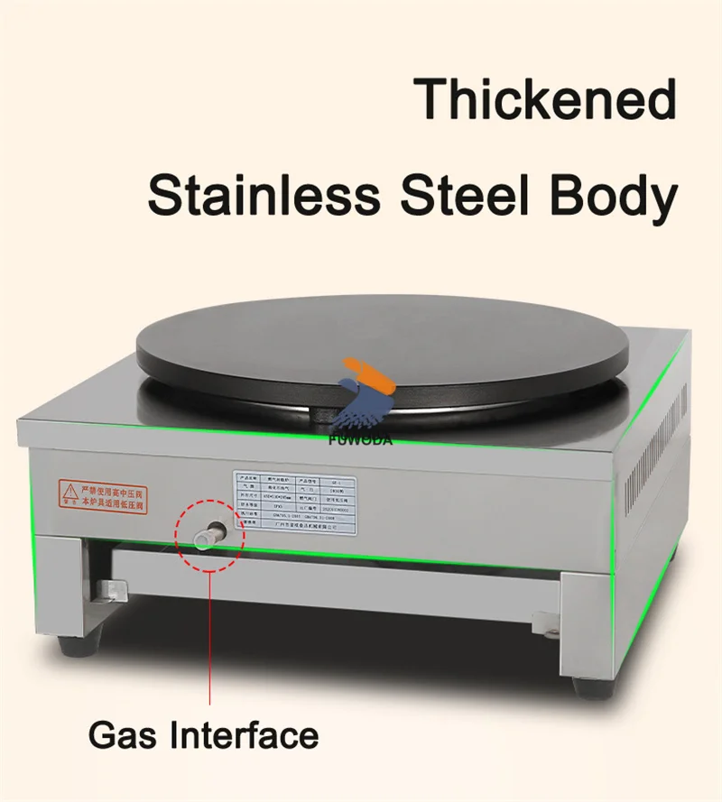 Description Picture 6 of itemCommercial Professional Gas Industrial Crepe Pancake Making Machine Counter Top Crepe Makers