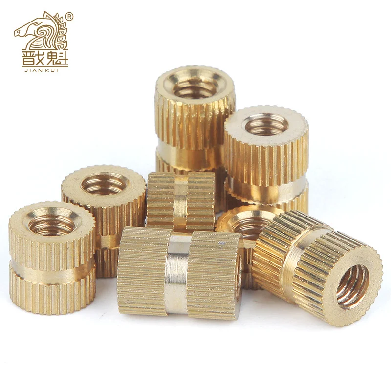 Brass Insert Nut M.4-M8 Brass insert nut Injection Molding Brass Knurled Thread Inserts Nuts