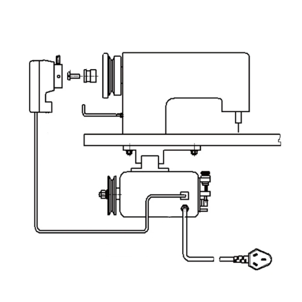 1set Industrielle Nähmaschine Bürstenlosen Synchron Motor Externe Nadel Fixer Nadel Stop Up Down Stellungs Nadel Halter – Detail 7