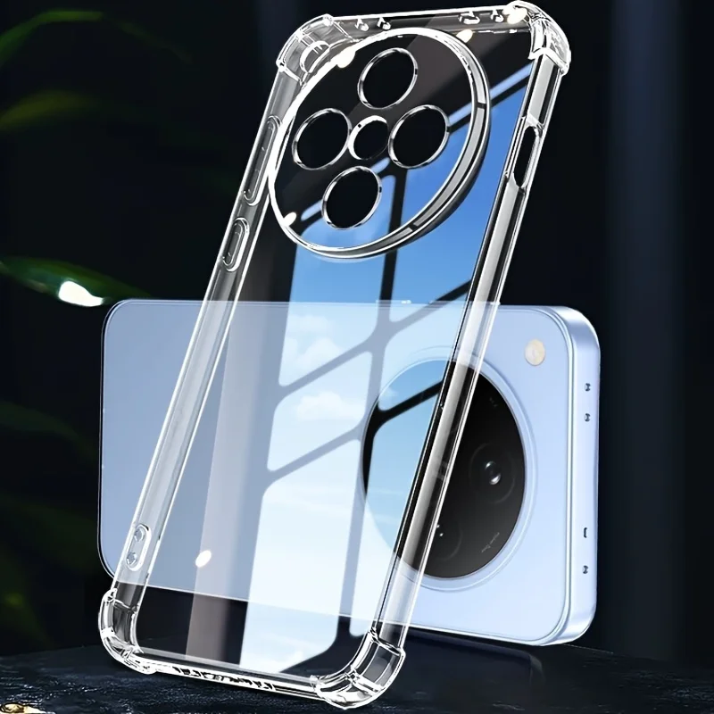 Clear Silicone TPU Transparent Phone Case, Soft and Durable Back Cover