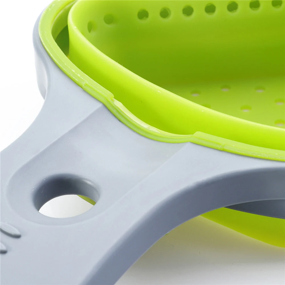 5PCS Pasta Tools Foldable Silicone Colander Strainers Kitchen Strainer Spaghetti Net Cooker Basket Colander Kitchen Baking Tools