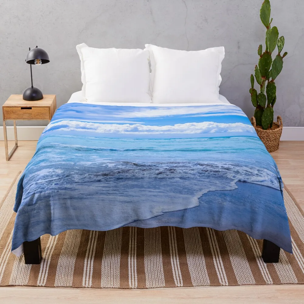 

Sunrise Beach Throw Blanket Bed Fashionable Summer Beddings Cute Plaid Blankets