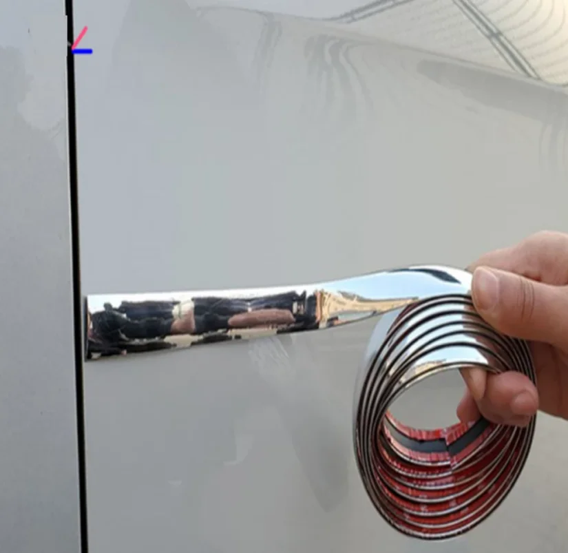 

3M Car Chrome Body Strip Bumper Auto Door Protective Moulding Styling Trim Sticker 6MM 9MM 12MM 15MM 18MM 21MM 25MM