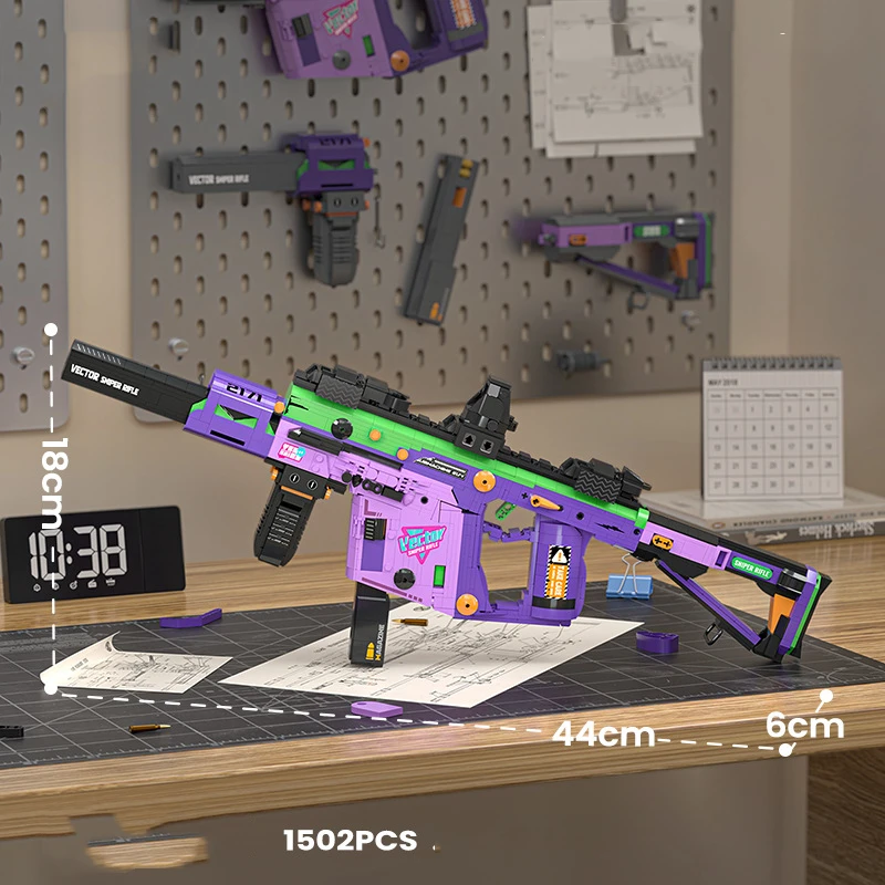 Funny Joy Building Kit Construction Model Toy Gun Building Blocks Set Collectible Gift Idea Set for Adults and Teen Boy Toys