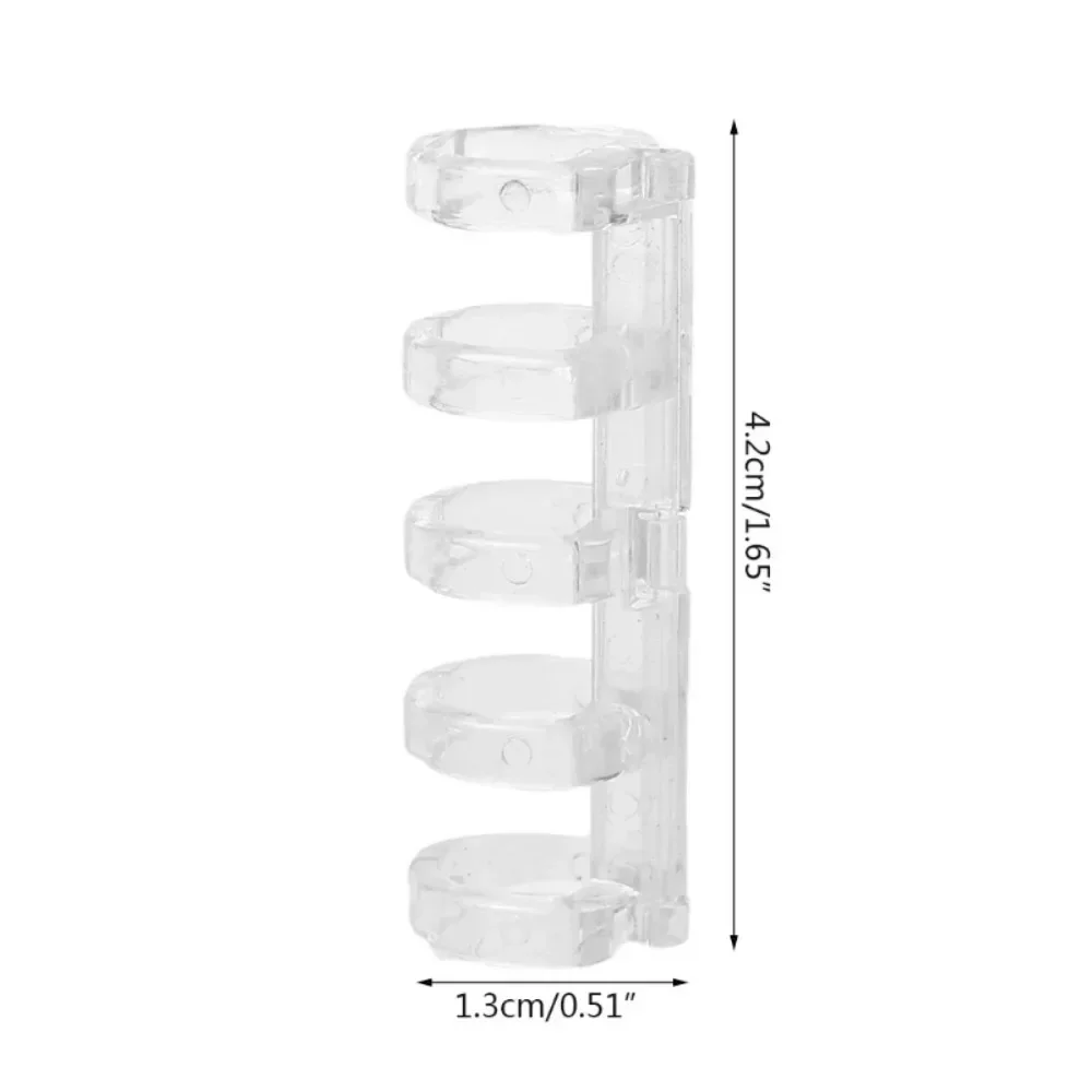 Plastic Binding Rings Metal Ring Binder Metal Binder Ring Notebook Accessories Loose Leaf Binder Clips 5 Holes Circles Ring Binding Ring for Loose-leaf Notebook Binder Album Scrapbook Paper Files Spiral Binding Clips