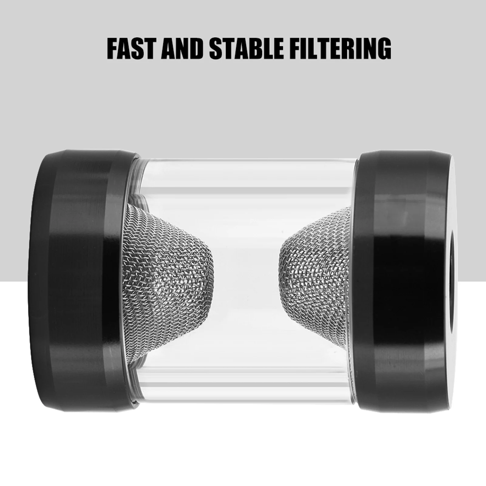 G1/4 Inner Thread Water Cooling Filter Fine Screen Funnel Shaped Filter for Computer Water Cooling Tube