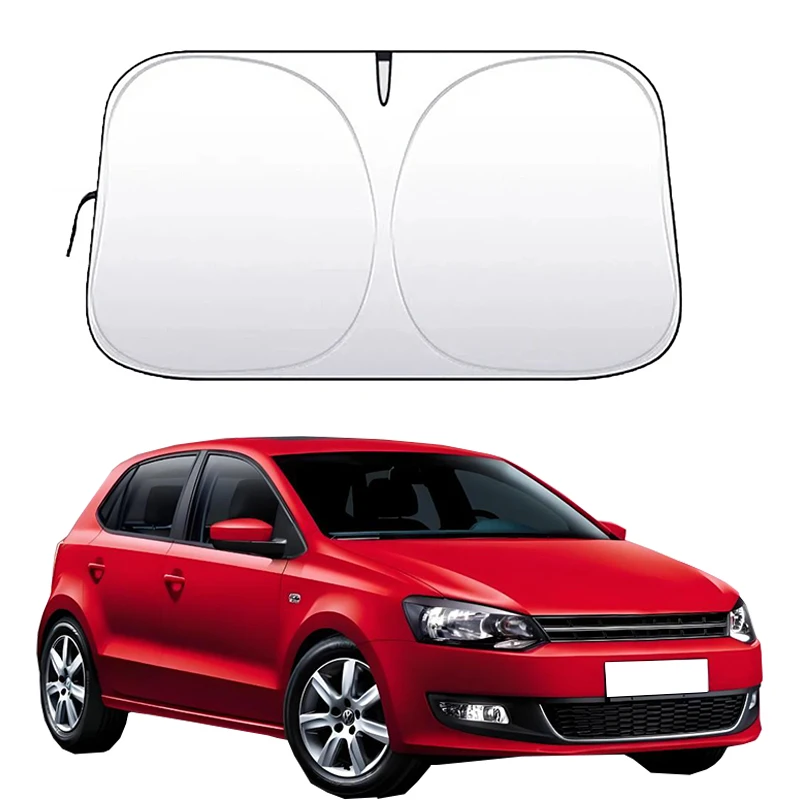 Car Sunshade Windshield Sunshade Windshield Sun Shade for Volkswagen Polo MK5 6R 6C 2009-Folding Car Window Sunshade Cover Sun Shade Windshield Visor Protector Windscreen