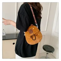 Large Capacity Capybara Plush Shoulder Bag Cartoon Capybara Handbag Unisex Capybara Handbag - Image 2
