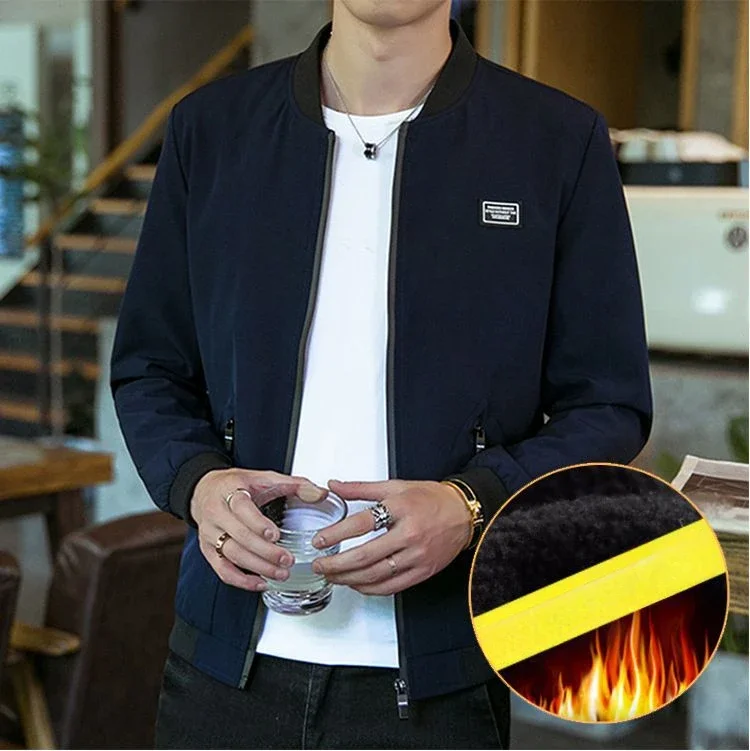 

Fall and Winter Men's Casual Jacket Plus Baseball Clothing Loose Large Size Jacket Men's Coat