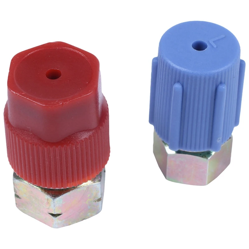 

5X Retrofit 7/16 To 3/8 Conversion Adapter R12 To R134A High/Low AC Fitting