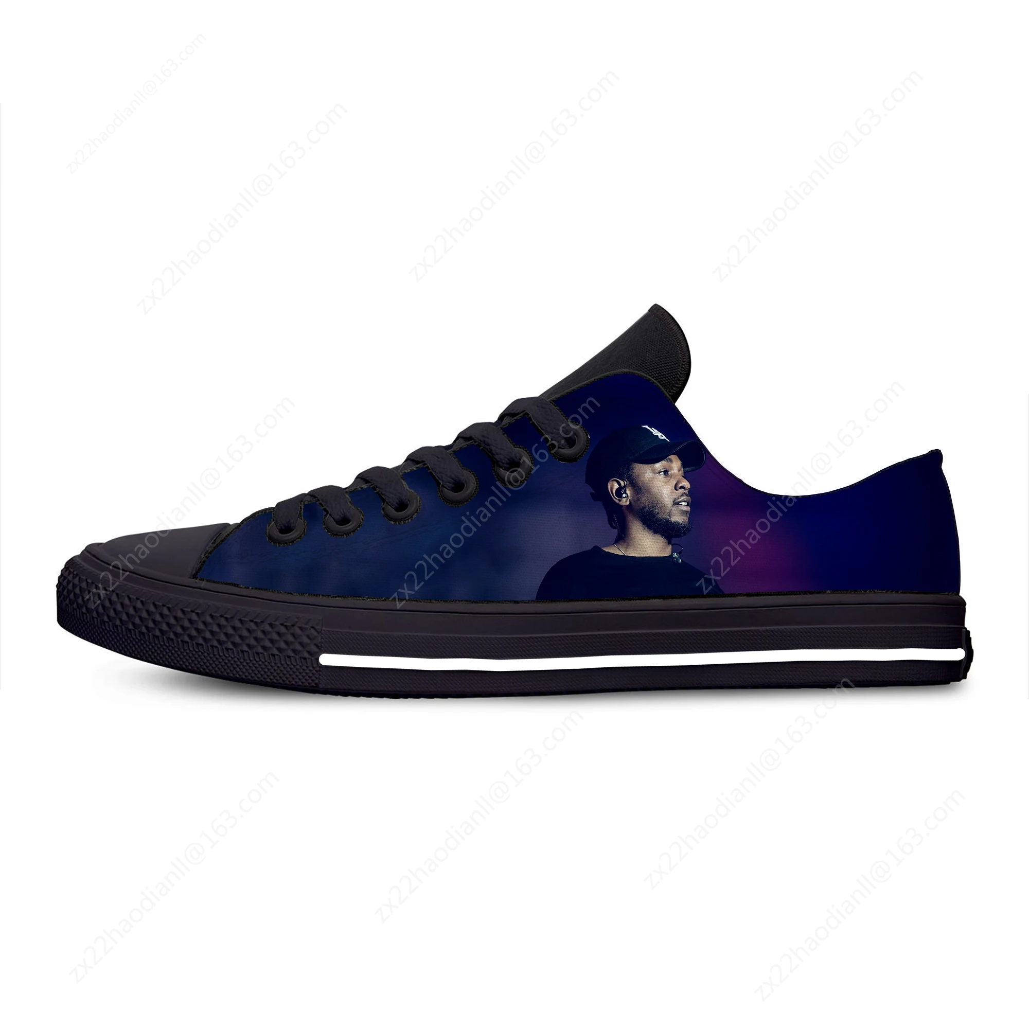 Rap Hip Hop Kendrick Lamar Hot Cool Fashion Casual Cloth Shoes Low Top Breathable Lightweight Sneakers 3D Print For Men Women