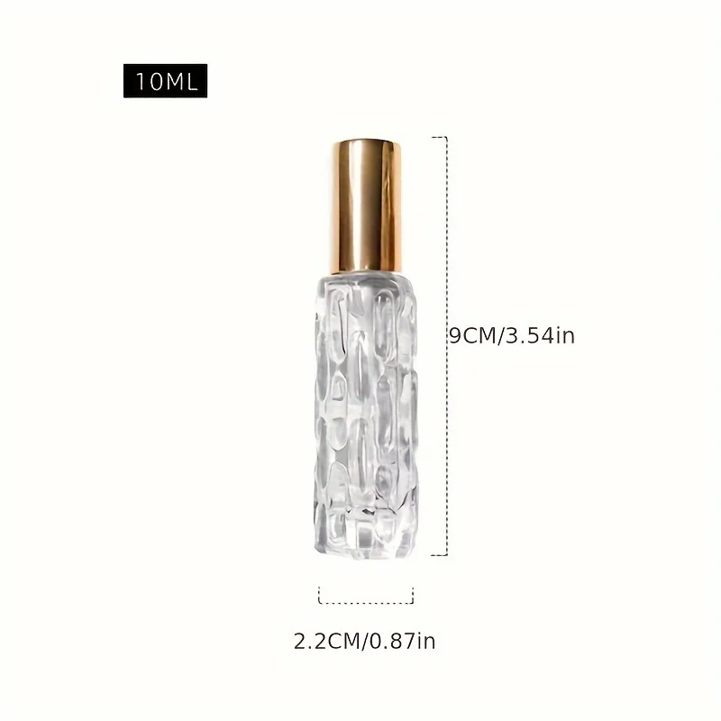 1/3/6pcs+4 accessories 10ml travel mini perfume atomizer container with 3 spray bottles, 2 funnels, 2 dispenser diviners 4