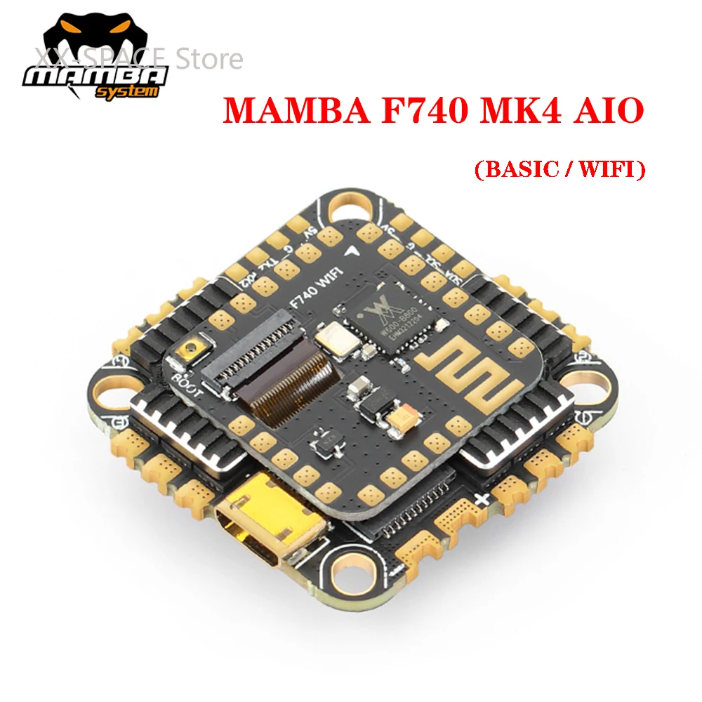 

DIATONE MAMBA F740 MK4 AIO Flight Controller W/ BLHeli_32 F40_128K 40A ESC BASIC/WIFI SpeedyBee App 25.5mm 3-6S for RC FPV Drone