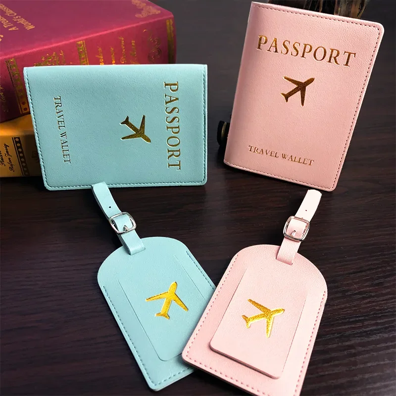 1PC Women Men PU Leather Luggage Tag Suitcase Identifier Label Baggage Boarding Bag Tag Name ID Address Holder Travel Accessorie