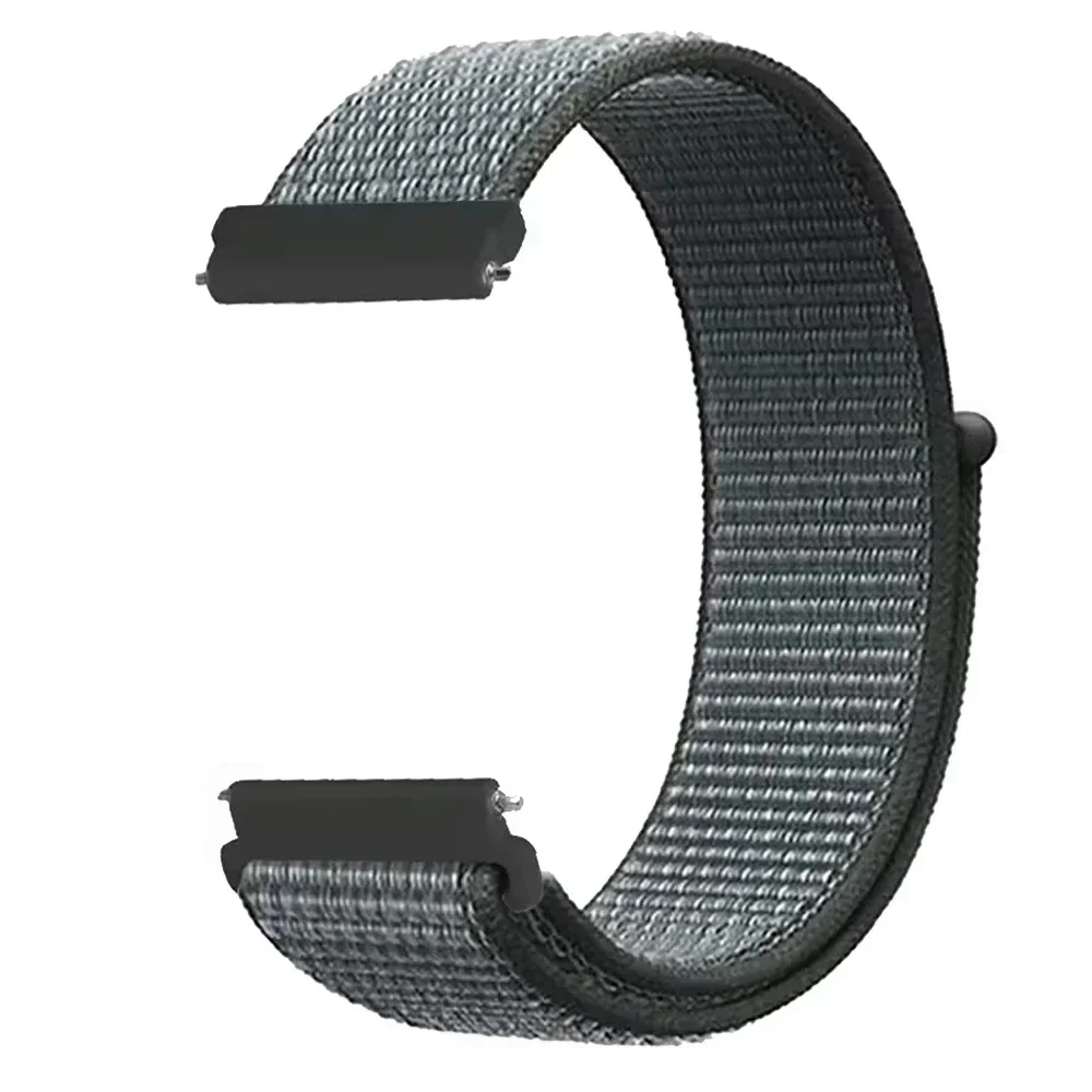 Breathable 22mm Nylon Loop Braided Strap - Versatile Watch Band Accessory