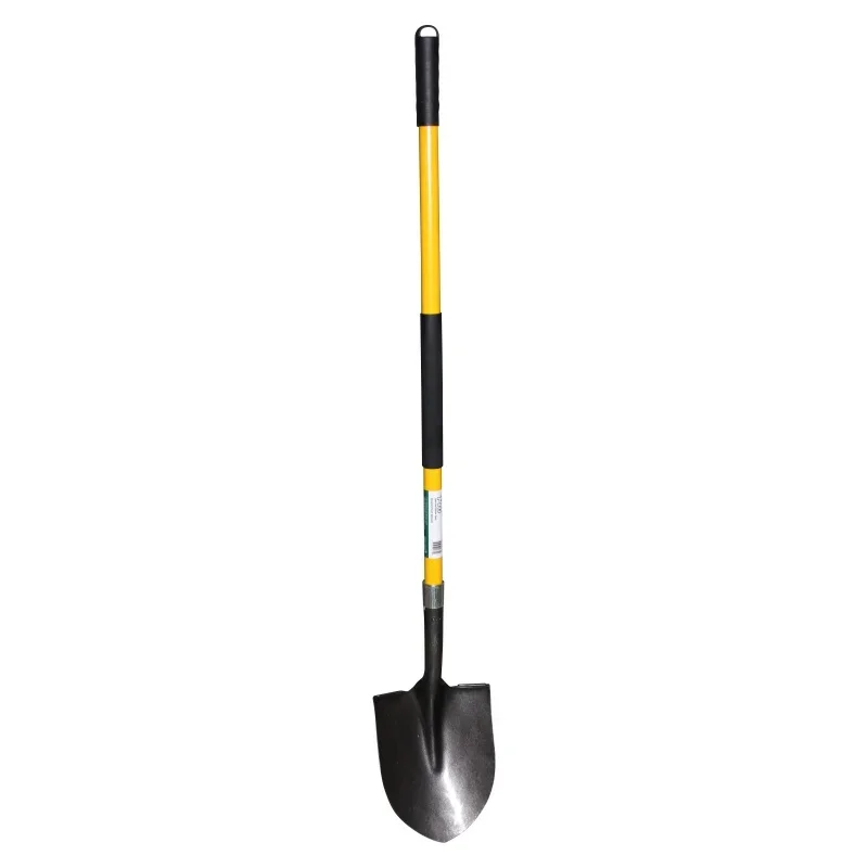 

Professional's Choice Round Point Shovel - Sturdy 54” Fiberglass Handle - Heavy Duty 14 Gauge Steel Head
