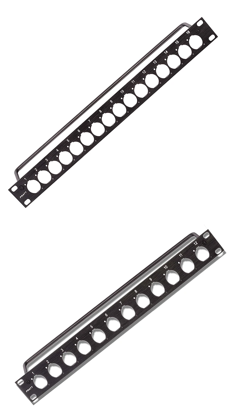 Rack Patch Panel Cabinet Jumper Rack Flight Case Mount Xlr Connector Compatível com Hdmi Rj45 Bnc 1u 2u 19 12 16 24 Canais - Image 6