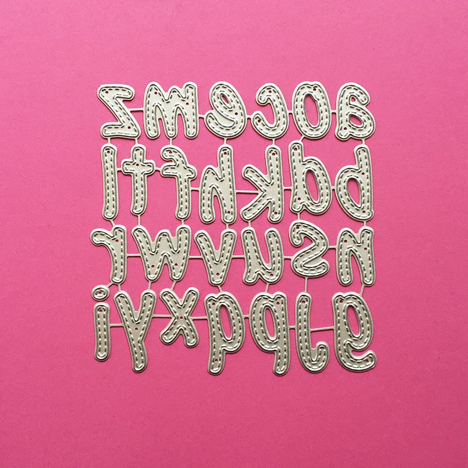 

Lowercase 26 letters Scrapbooking Cutting Dies Yiwu stock clearance DIY Paper gift Card Making metal craft Album
