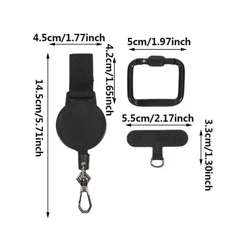 Retractable Anti-Theft Phone Holder with Belt Clip