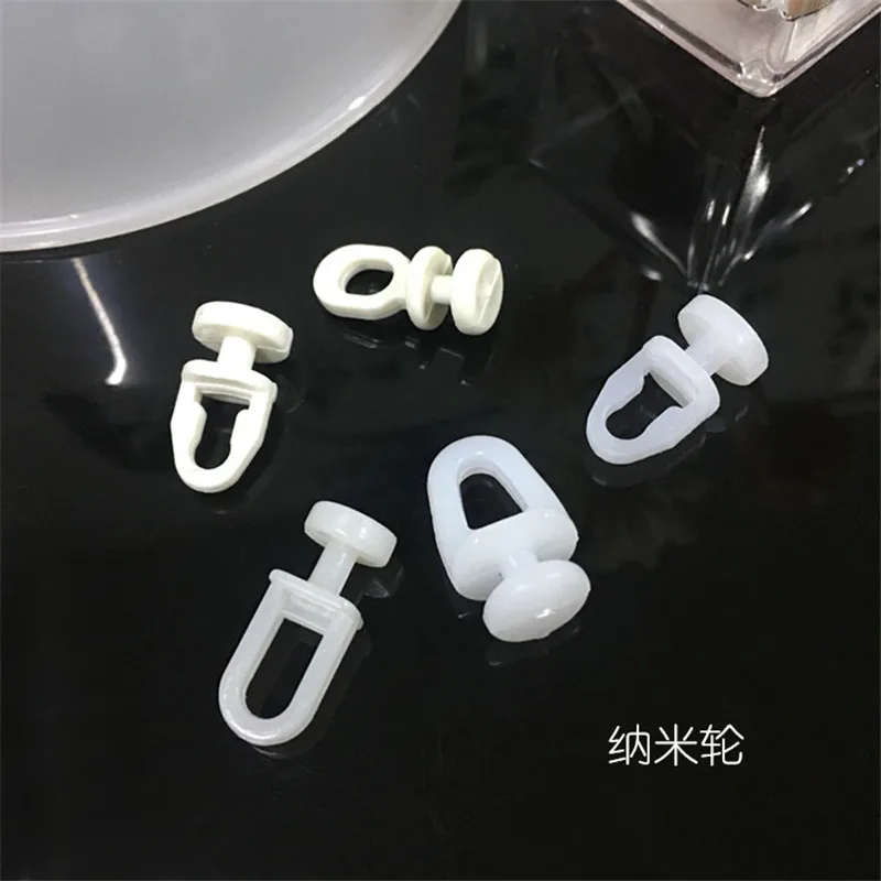 30pcs Plastic Rail Curtain Conveyor Hook Rollers Home Curtains Hanger Drapery Tieback Hooks Curtain Accessories Track Slider Curtain accessories curtain hooks curtain tiebacks