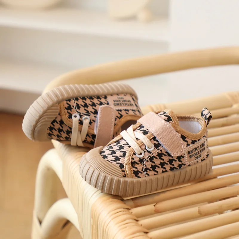Children's Soft Sole Casual Shoes Canvas Shoe Boys Girls' Spring Autumn Single Shoes Breathable Baby Prewalker Sneakers