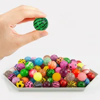 10/20PCS Elastic Ball Children's Indoor and Outdoor Fun Toys Elastic Ball Rubber Elastic Ball Jumping Ball Rubber Solid Ball 2