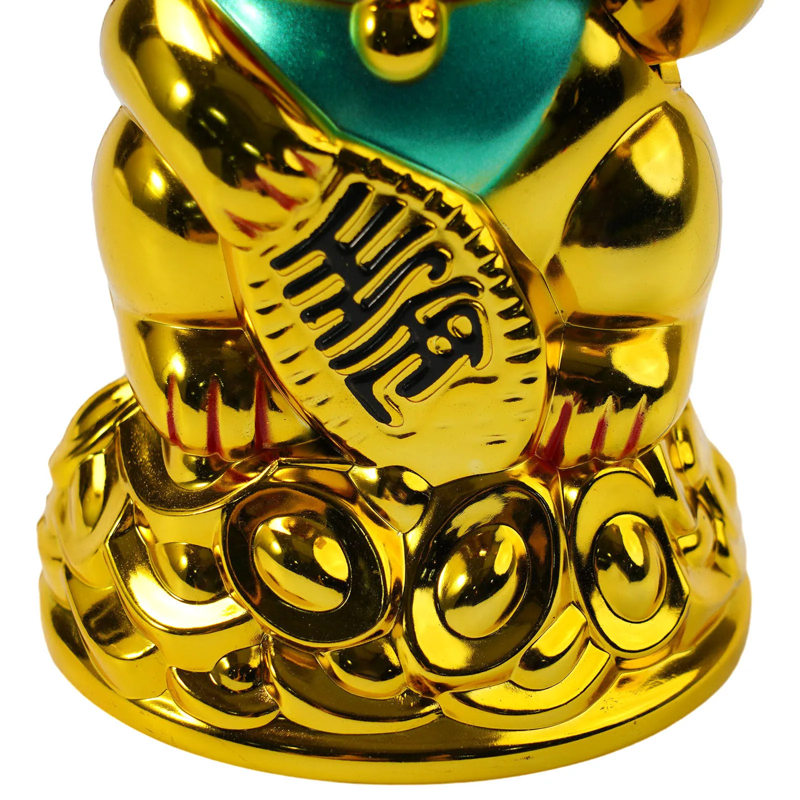 Glückliche Katze, winkender Handbarren, der Maneki Neko Glück winkt, 11,4–6,5 cm, Heimbüro, Auto, Dekoration, Heimdekoration, Geburtstagsgeschenke – Detail 3