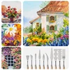 10Pcs Palette Knife Set, Stainless Steel Spatula Painting Knives, Wooden Handle Painting Pallet Knife Set for Oil Painting 5