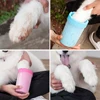 1Pc Pet Plastic Foot Wash Cup S L XL Large size silicone brush Dog cat clean foot mud removable cleaning Foot 5