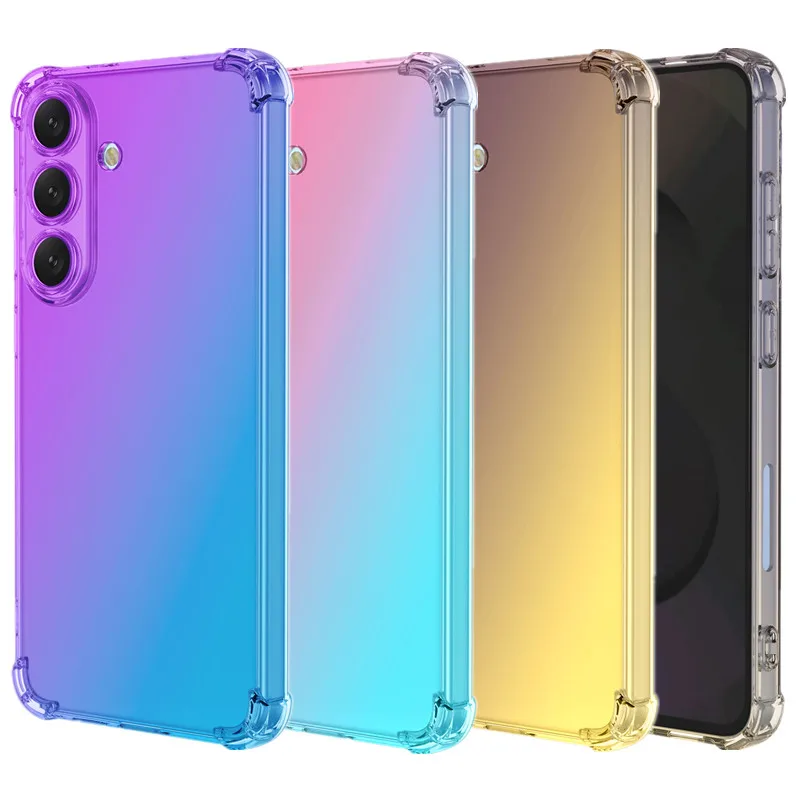 Shockproof Gradient TPU Protective Phone Case with Four-Corner Reinforcement